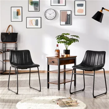 Бар стол Олдън Design, черен, комплект от 2