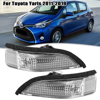 За Toyota Yaris 2011 2012 2013 2014 2015 2016 2017 2018 2019 Странично огледало за обратно виждане Светлинен индикатор на завоя Сигнална лампа без крушка