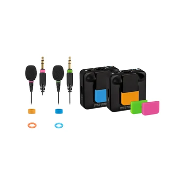 TPU цветни идентификационни пръстени за микрофони, cable пръстени, съвместим с безжични устройства GO & Lavaliers, аксесоари за идентификация с цветови кодове
