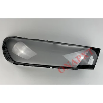 За Audi Q7 2016-2019 Делото Пред Фаровете на Колата Авто Лампа Фарове Капачка На Фенер светлина Стъклени Лещи на Капака на Корпуса
