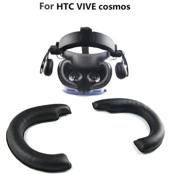 Мека кожена VR-маска за очи за HTC VIVE Cosmos VR-слушалки маска за очи, защищающая от пот тампон за лице, резервни аксесоари, резервни части