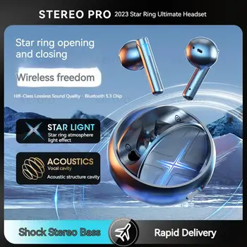 Безжични слушалки Star Ring Bluetooth-слушалки в ушите, благородна спортна слушалки за Android, iPhone, дълго време на автономна работа