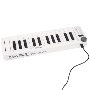 25-ключ клавиатура M-VAVE MIDI Клавиатура SMK-25mini MIDI Контролер с безжична функция на MIDI Клавиатура за управление USB с 25 Чувствителни бутони