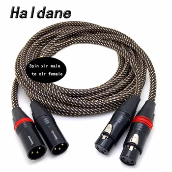Безплатна доставка Haldane 5N OCC мед супер еталонно кабел XLR balance 3pin XLR конектор тип 