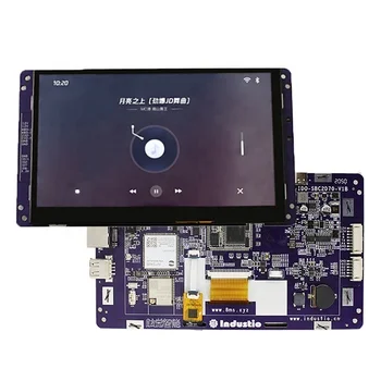 7-инчов TP LCD екран съвет за развитие на IDO-SMLCD72-V1-2EC се използва за обучение и създаване на Linux е сертифициран LVGL