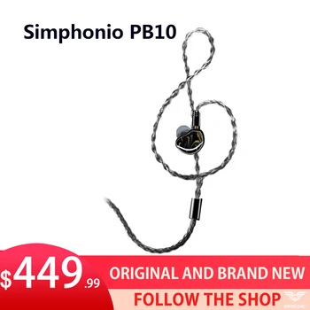 Слушалки Simphonio PB10 Planar + Балансирана Арматура In-Ear Monitor 8 Акции 392 Основен елемент на 6 N Медно-сребърен тел 2pin 0,78