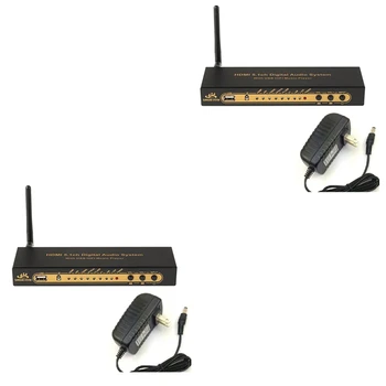 2X HD851BT DTS, AC3 5.1 Аудио Декодер, Конвертор HDMI Аспиратор 4K ARC Коаксиален и Оптичен Сплитер С Bluetooth-Штепсельная вилица САЩ