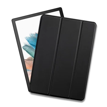 Калъф за таблет Samsung Galaxy Tab A8 10.5 инча (2021) X200 SM-X200 SM-X205, флип-надолу капачката, Трехстворчатая поставка, Смарт Седалките са изкуствена кожа