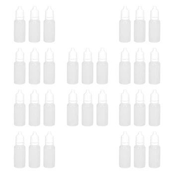 1000 броя 15 мл празни пластмасови бутилки с капкомер за течност за окото, бутилки за многократна употреба с капкомер за течност за окото