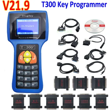 Авто Програмист ключове T300 Новата Версия на V21.9 T 300 Автоматично Транспондер Ключ Декодер T-КОД T-300 диагностика Английски/Испански T300