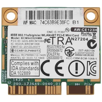 За AzureWave BCM94352HMB WIFI Карта Mini PCIe 802.11 AC 867 Mhz Безжична WIFI WLAN Bluetooth Карта