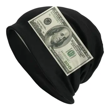 Нов дизайн на европейския долара, вязаная шапка, мъжки, женски, на хладно, Унисекс, за възрастни, долар, евро, топли зимни шапки, шапка
