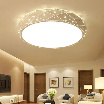 Креативна модерна посуда, акрилни тавана лампа, вътрешно осветление за всекидневната, с регулируема яркост, с дистанционно управление, тела за дома