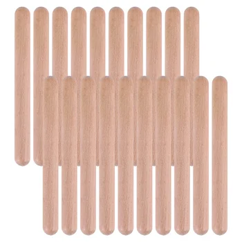20 броя 8-инчов детски художествена щеки Музикални пръчки Lummi Класически дървени клавы Музикален ударни инструменти Музикални пръчици