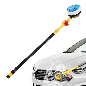 Четка за измиване на автомобила Преносима четка за почистване с дълга дръжка Множество въже за почистване на автомобила от шенилна Регулируема рукавица за измиване на автомобили