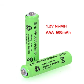 1.2 NI-MH AAA Батерии 600 mah nimh Акумулаторна Батерия 1,2 В Ni-Mh aaa За Електрическа кола С дистанционно Управление, RC Играчки ues