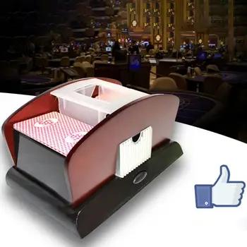 Робот за казино, автоматичен тасовщик покер карти на 1-2 тестето, която е уникална машина за нарязване на кубчета, подарък, забавни аксесоари за семейна игра на клуба