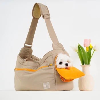 Чанта за пренасяне на домашни любимци, преносим окото чанта за котки и кучета, преносим чанта за пътуване на открито, чанта за домашни любимци през рамо