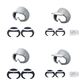 Светонепроницаемые предния край на Скоби за възглавници за Слушалки Pico 4 VR Ice Cloth/PU Подложки Рамка За Възглавници за Лице Аксесоари