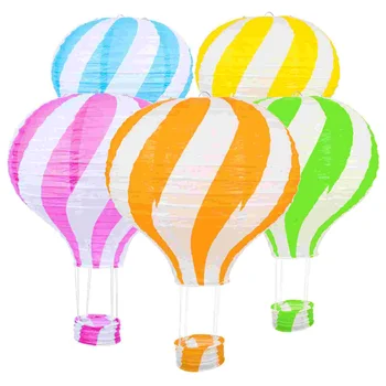 Фенер с балон, раскрашивающие хартиени фенери, подаръци за партита, окачен интериор, декоративни балони във форма