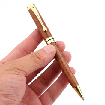 Креативна химикалка химикалка в ретро стил от сандалово дърво Spin 1,0 мм, бизнес сувенири, канцеларски материали, ученически принадлежности, учебни пособия за студенти