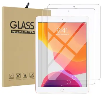 2 защитни фолиа, изработени от закалено стъкло 9H за iPad 10,2 2021 9-то поколение