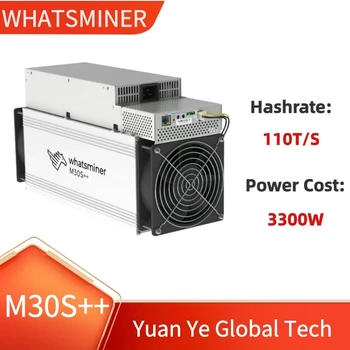 Нов миньор WhatsMiner M30S ++ 100Т/104 T/108 T с хэшрейтом БТК с гаранция 1 година добър миньор