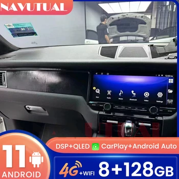 За Porsche Macan 2011-2018 Android 11 Автомобилна Стерео Радио Tesla Экранный Радиоплеер Автомобилен GPS Навигация Главното Устройство Десен Волан