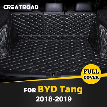 Автоматично подложка за багажника с пълно покритие за BYD 5/7-местен Tang 2018 2019 авто подложка за багажника, аксесоари за защита на купето на товарен подложка