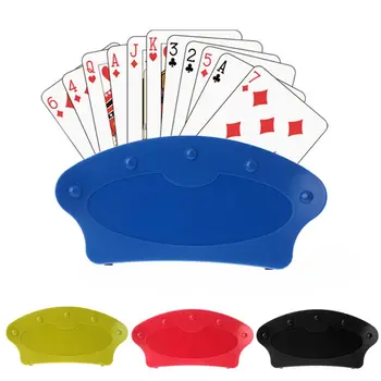 Държач за карти за игра с усилвател, седалка за настолната игра на покер, поставка за мързелив покер, организира игра на ръката