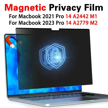 За новия MacBook Pro 14 инча A2442 M1 A2779 M2, магнитен адсорбционный филтър за поверителност, защитно фолио