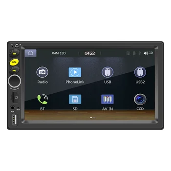 7-инчов сензорен екран с висока разделителна способност в автомобила, Bluetooth MP5 плейър, интернет, мобилен телефон Apple Carplay, автомагнитола