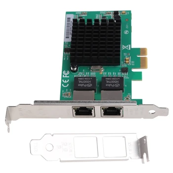PCI-Express Двоен 10/100/1000 Mbps Gigabit Ethernet Card от страна на Сървъра Адаптер NIC EXPI9402PT Контролер За Intel 82571