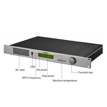 FM трансмитер CZE-T2001 мощност 200 W за репетиционного излъчване