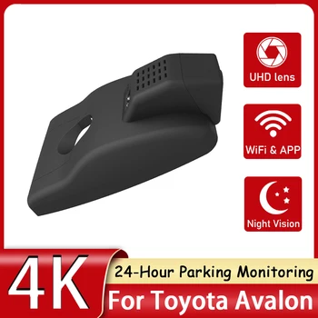 Скрит UHD 2160P 4K WiFi Автомобилен Видеорекордер Dash Cam video Recorder, Управление на приложението, 170 ° ОБСЕГ, За Toyota Avalon Висока Конфигурация 2019 2020 2021