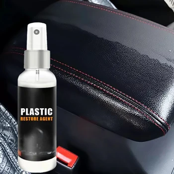 30/50 ml средство за възстановяване на пластмасови детайли восък арматурното табло, Авто Интериор на Автомобил пластмасови реставрирана покритие за пречистване на светлината на автомобила