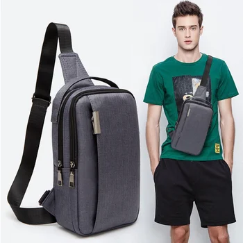 Нагрудная чанта за мъже, водоустойчив раница за мъжа, чанта за колан, мъжки холщовая нагрудная чанта през рамо