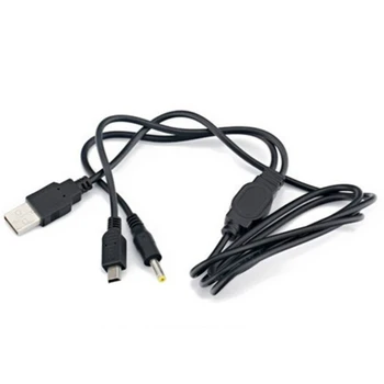 500шт 1,2 М 2 в 1 USB кабел за данни, Зарядно устройство, кабел за зареждане кабел за преносима игрова конзола Sony Playstation PSP 2000 3000