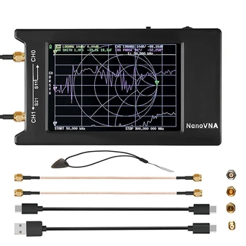 На дребно Вектор Мрежов анализатор NanoVNA-H4 10 khz-1,5 Ghz, Touch Анализатор антена HF VHF UHF, с LCD екран за отпечатване на Nano VNA