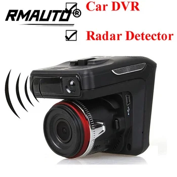 2 in1 Автомобили таблото камера DVR Dash Cam 2,4 инча Full HD 1080P видео рекордер Паркинг монитор скорост радар-детектор секретарят на шофиране