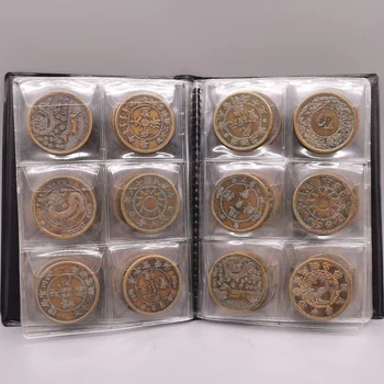 Съберете древна китайска медна монета, комплект сребърни долара, метална украса за дома ръчно изработени