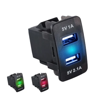 3.1 A Автомобилно USB Зарядно Устройство LED Дисплей Измерване на Напрежение на Запалката за Honda Accord, Civic Jade INSIGHT Fit, CR-V XR-V и CR-Z Fortune