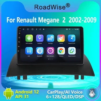 8 + 256 Android 12 Carplay автомагнитола за Renault Megane 2 2002 - 2005 2006 2007 2008 2009 4G Wifi Тъмно синьо 2 Din DVD Авторадио стерео