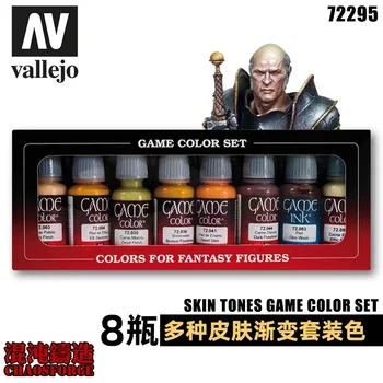 Игри цвят на Warhammer AV цвета на кожата на героя комплект от 8 цвята боя 72295 Acrylicos Vallejo
